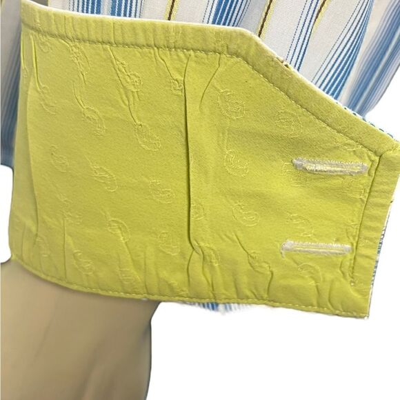 Thomas Dean L/S Casual Striped Dress Shirt Great Pre-Loved Condition Size L - Picture 11 of 11